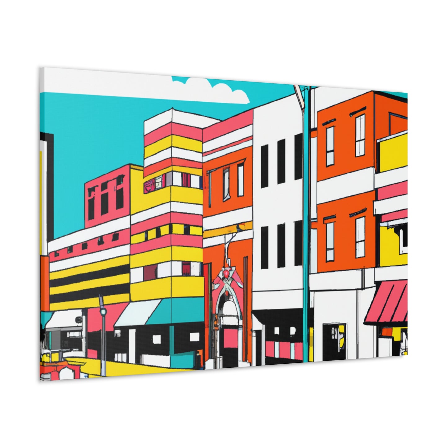 Jukebox Avenue - Pop Art Canvas