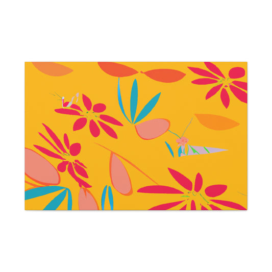 Orangelust - Floral - Canvas