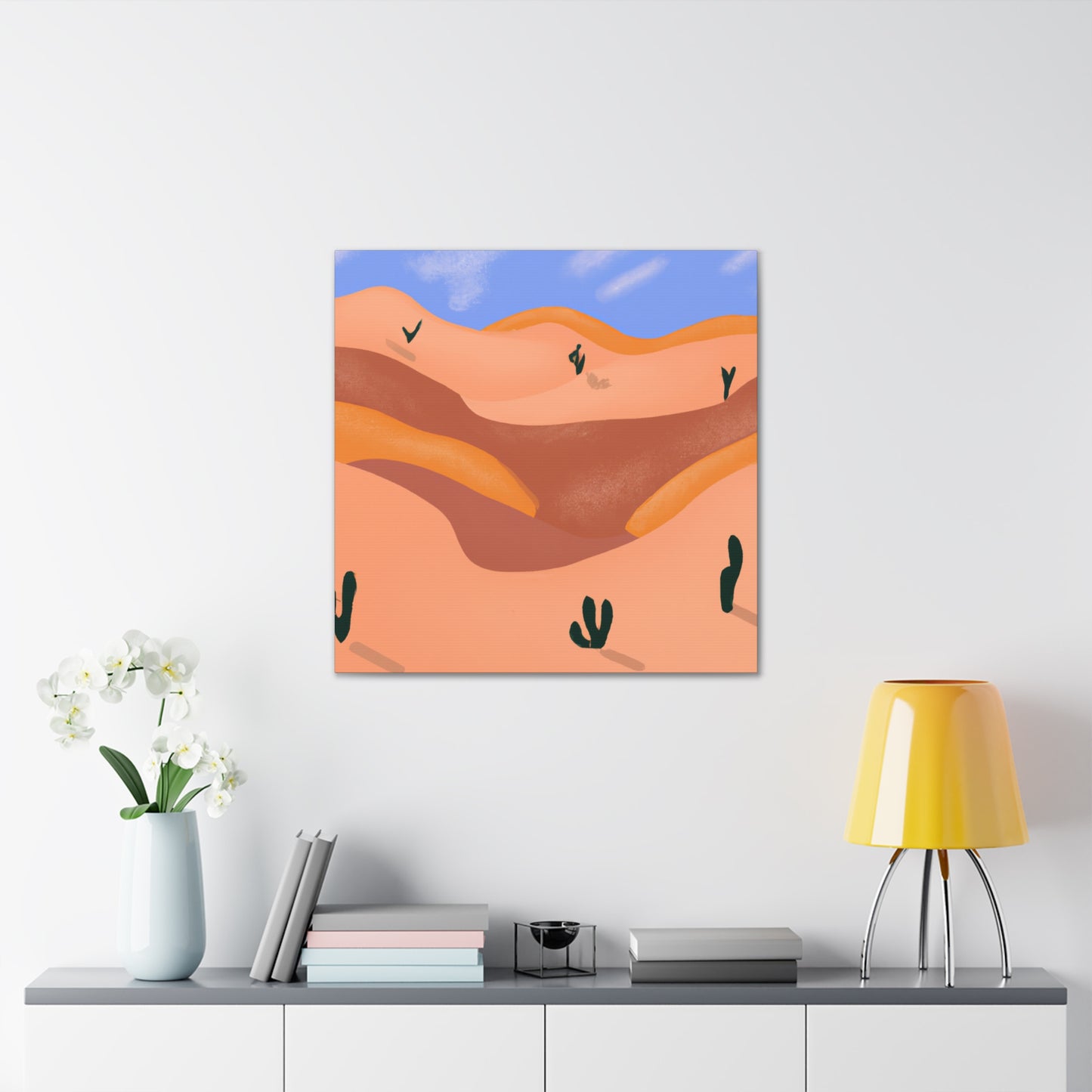 Baroque Beauty - Vintage Contemporary - Desert - Canvas