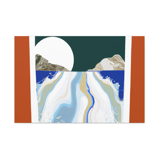 Icy Slope - Midcentury Canvas