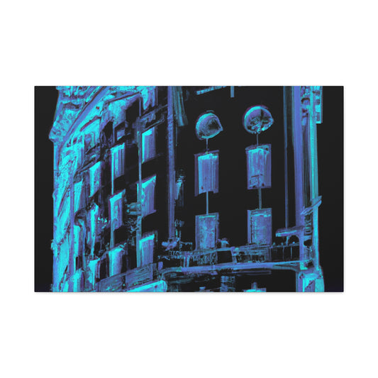 "The Gilded Futurism of the Art Deco Cityscape." - Canvas
