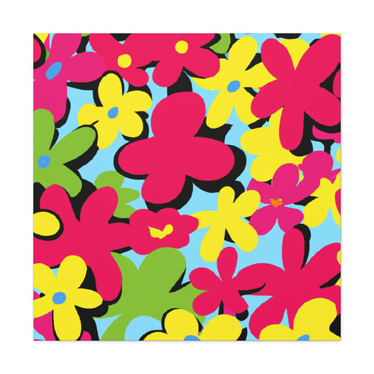 Flower Fields of Fortune - Floral Canvas