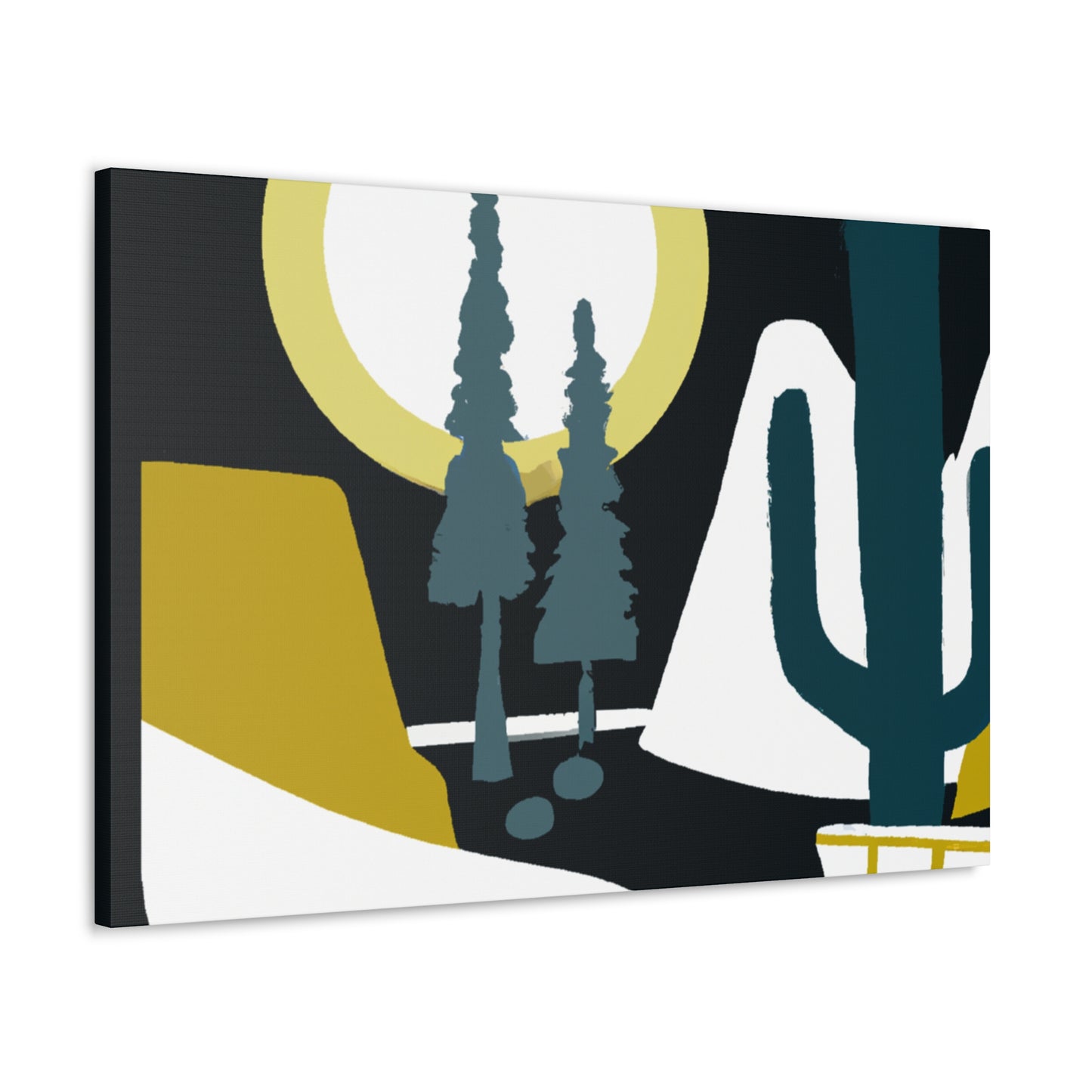 Muted Mirage - Midcentury - Canvas