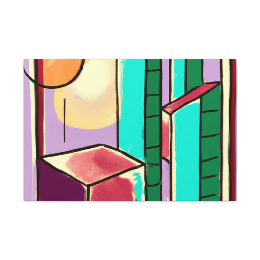 Starbursts in the Night- Midcentury - Canvas