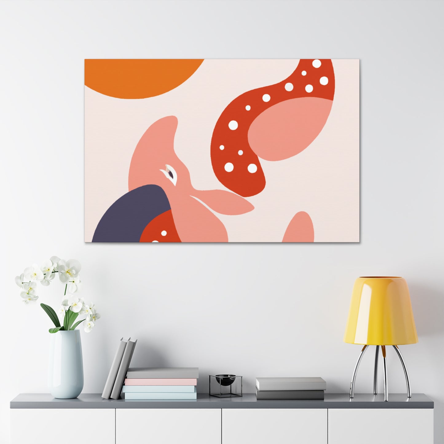 Utopia Garden- Midcentury - Canvas