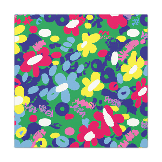 Bluestream - Floral - Canvas