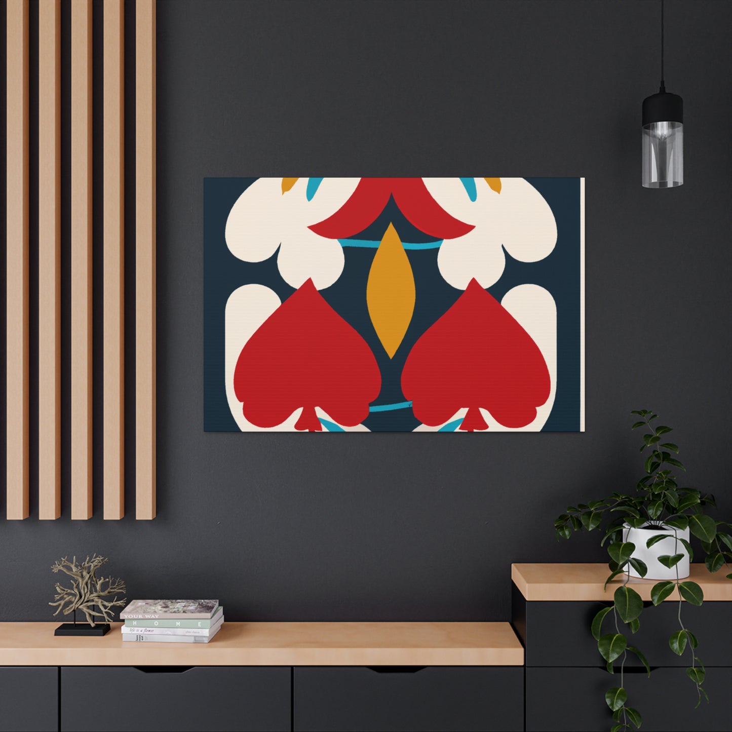 Glowfinch - Midcentury Canvas