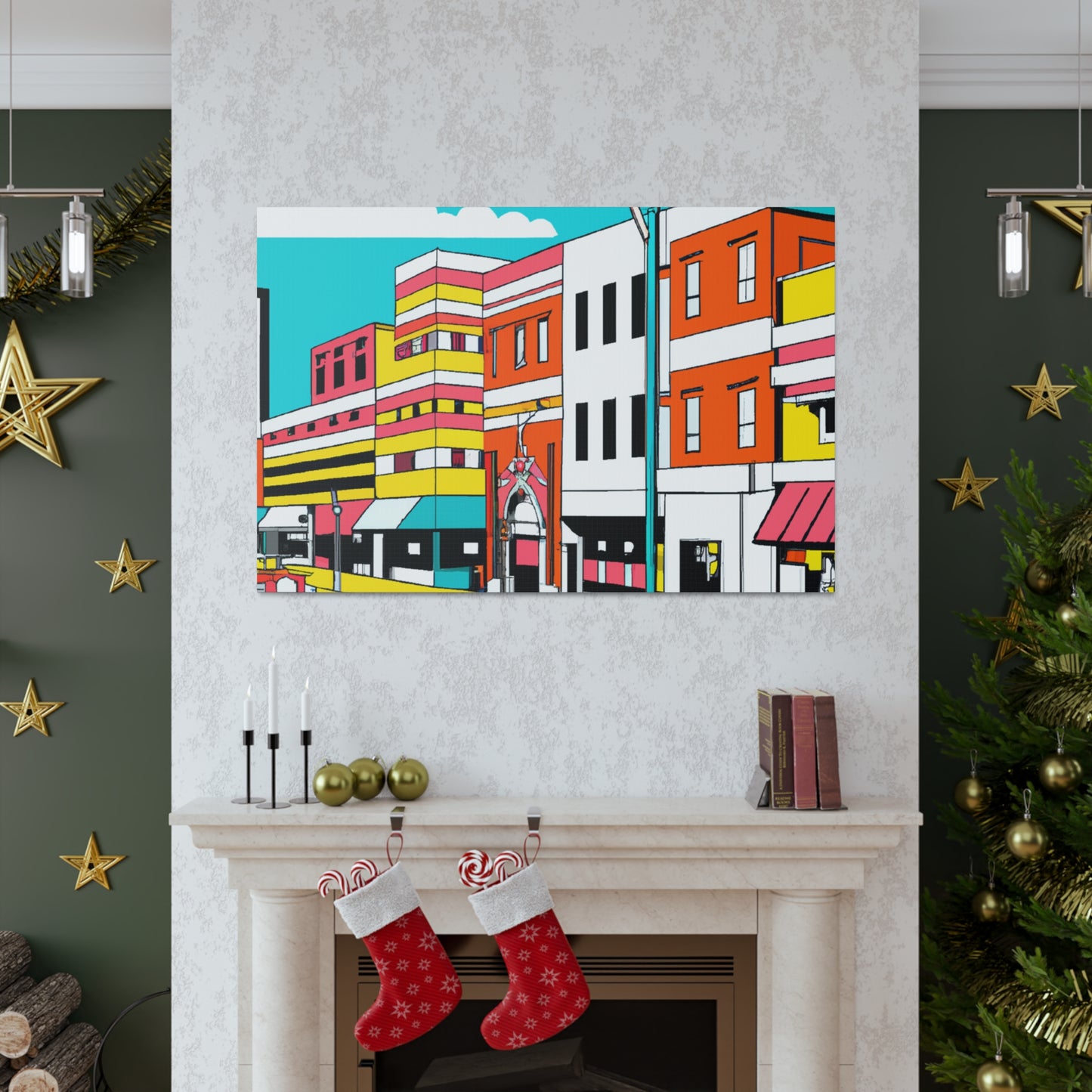 Jukebox Avenue - Pop Art Canvas