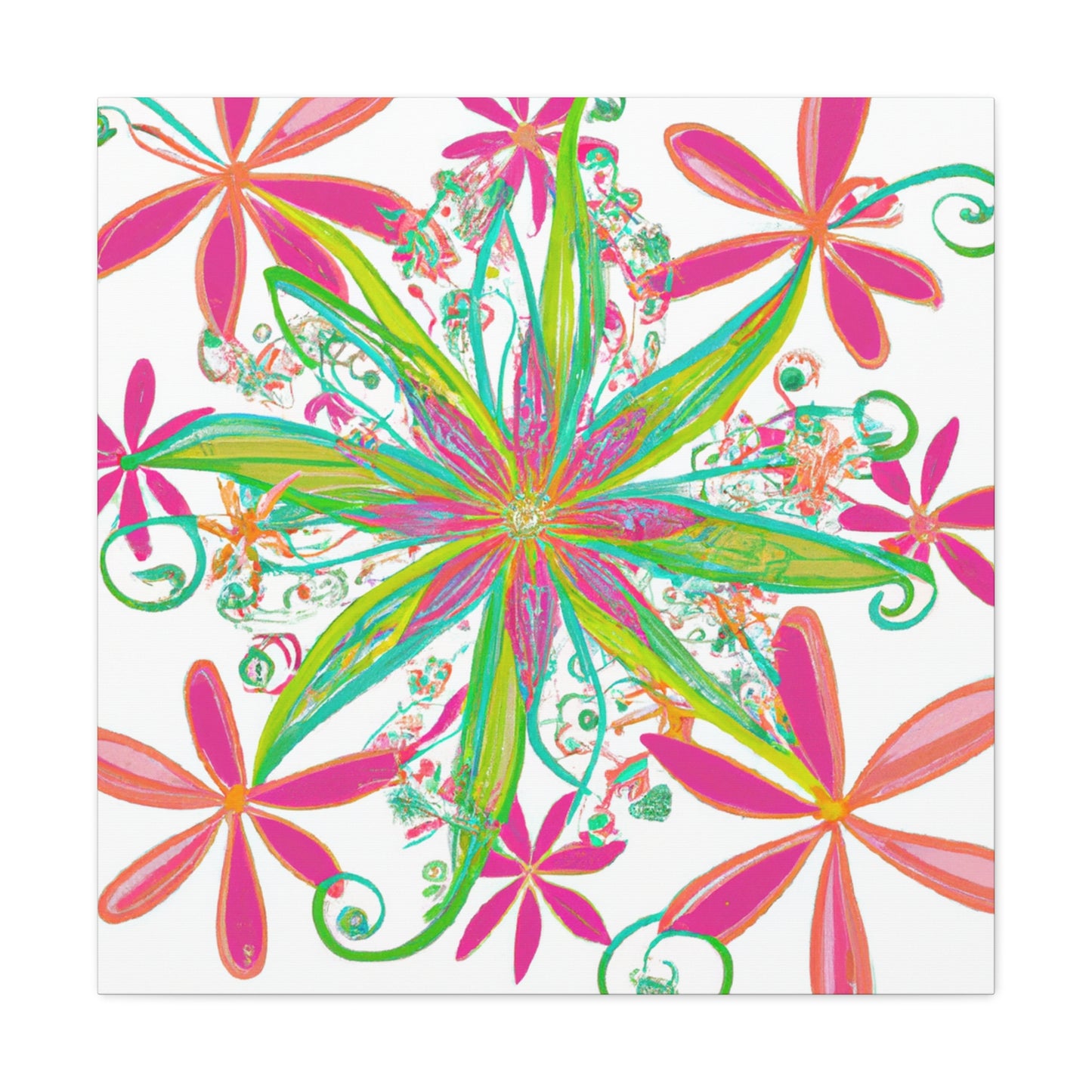 Dahlia Dreaming - Floral - Canvas
