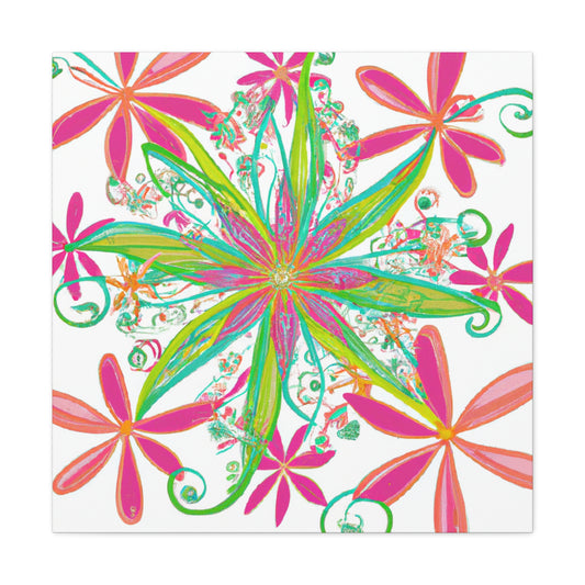 Dahlia Dreaming - Floral - Canvas