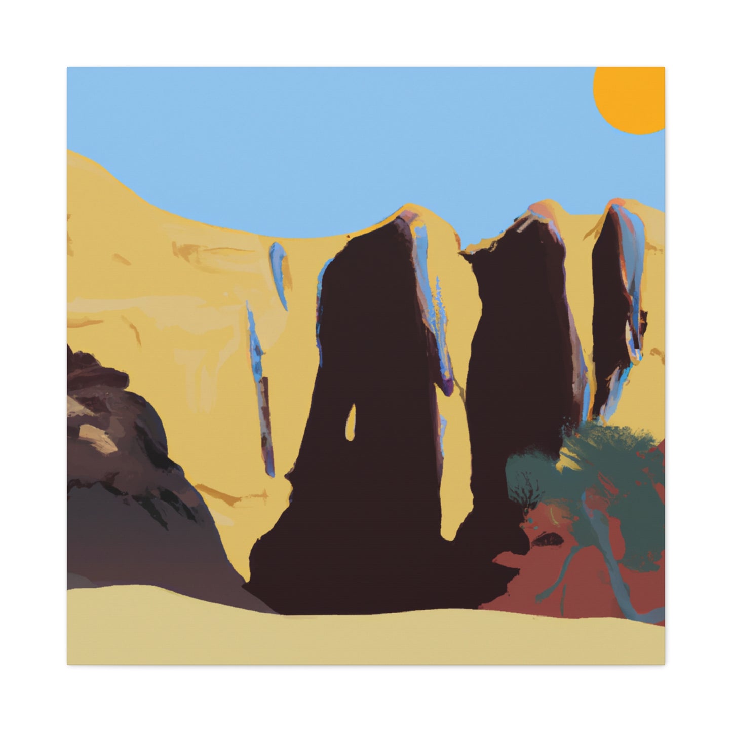 Desert Starlight - Landscape - Canvas