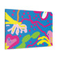 Flower Fling - Retro Design Floral Canvas