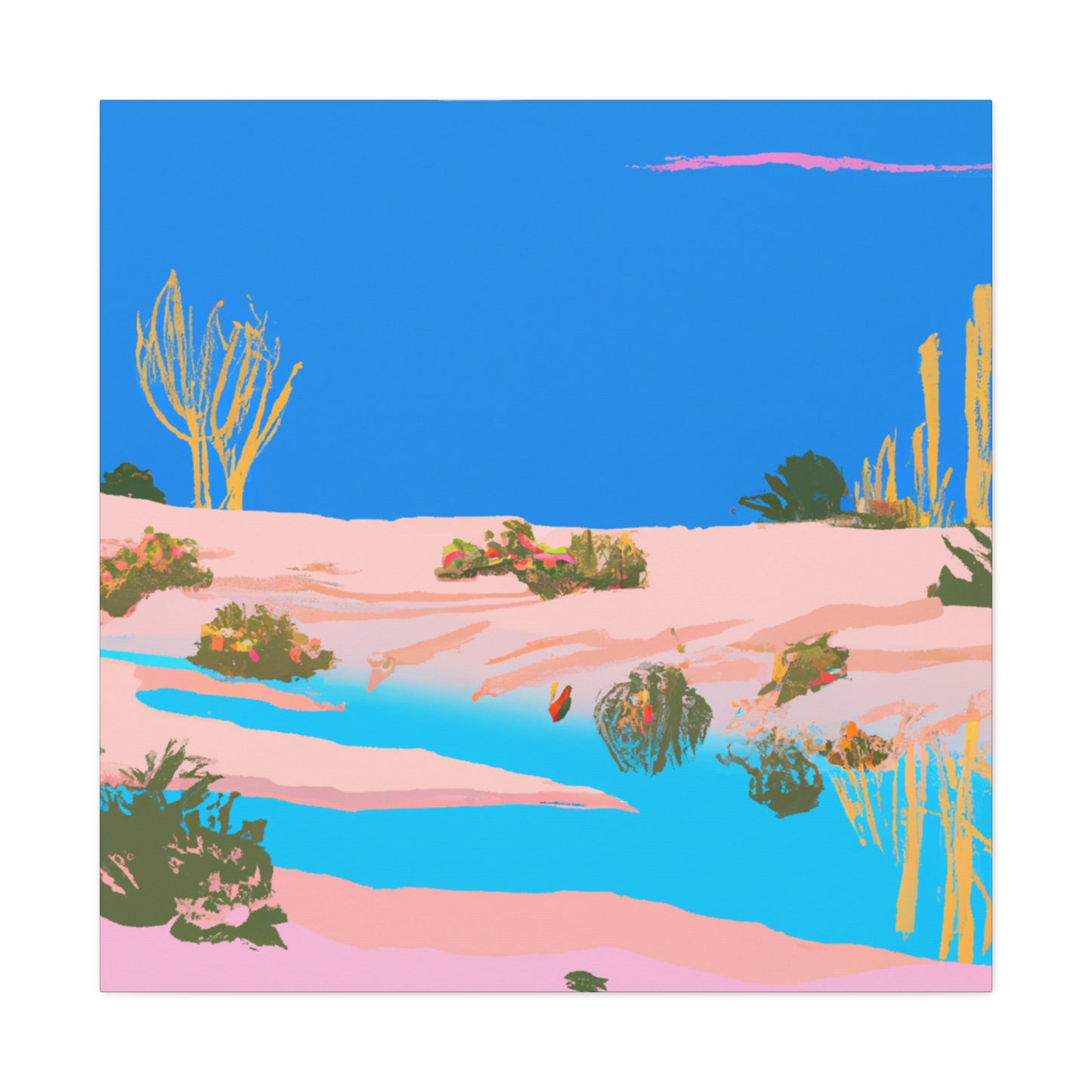 Blue Desert Mirage – Landscape - Canvas