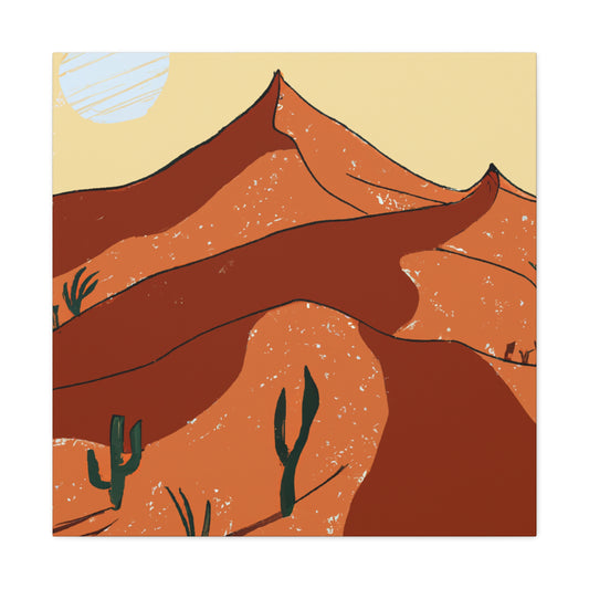 The Eliza - Vintage Contemporary - Desert = Canvas