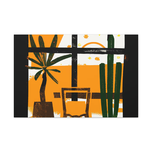 Striped Glaze- Midcentury - Canvas