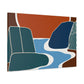 Vivid Hexagon- Midcentury - Canvas