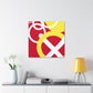 Modern Monochrome- Midcentury - Canvas