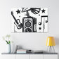 Grooving - Retro Music and Film Canvas