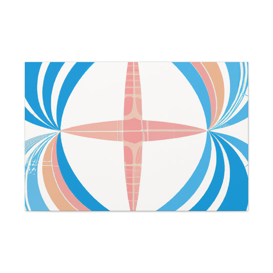 Sunburst Bubblegum- Midcentury - Canvas