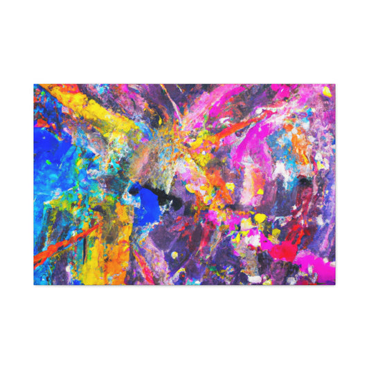 Festive Reflection - Abstract Canvas
