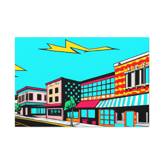 Jukebox Alley - Pop Art Canvas