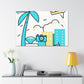 Blue Skyless - Minimalism - Canvas
