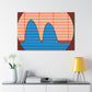Peaks- Midcentury Canvas