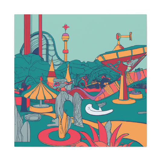 Growtopia - Landscape - Amusement - Canvas