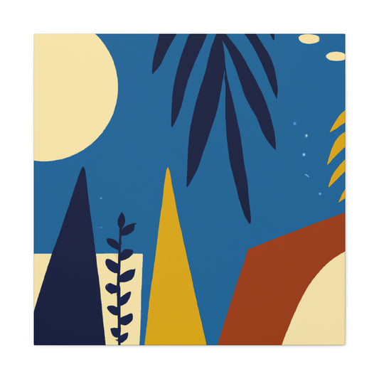 Blue Sky - Midcentury Canvas