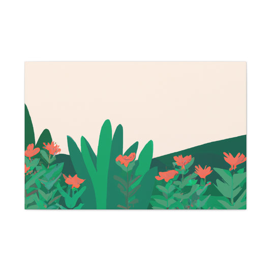 Butterfly Blooms Landscape - Canvas