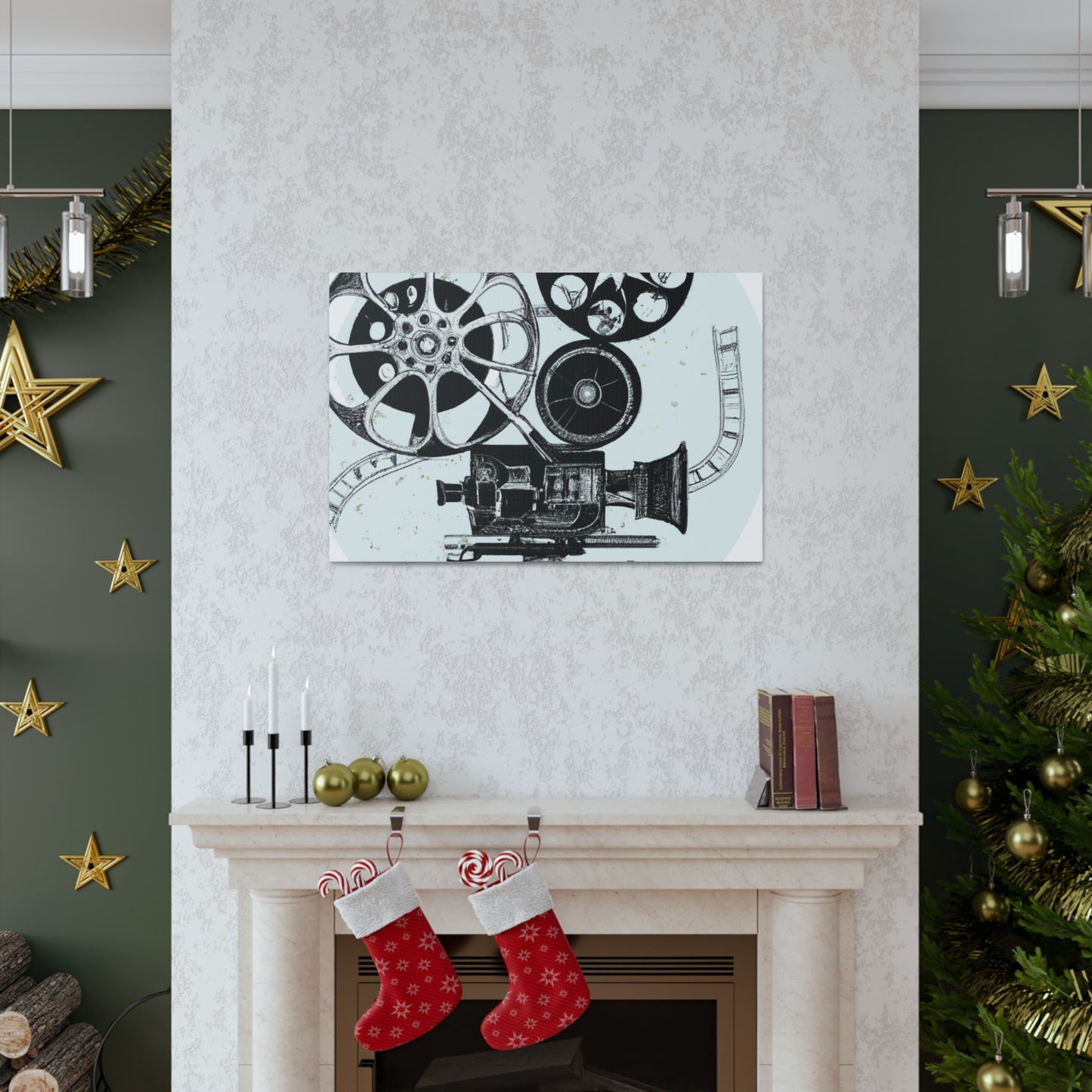 The Reel Spinners - Retro Music and Film Canvas