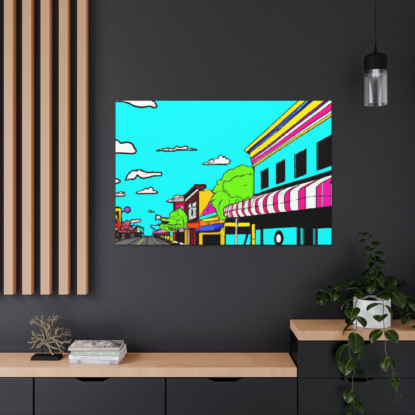 Car Hop Boulevard - Pop Art Canvas