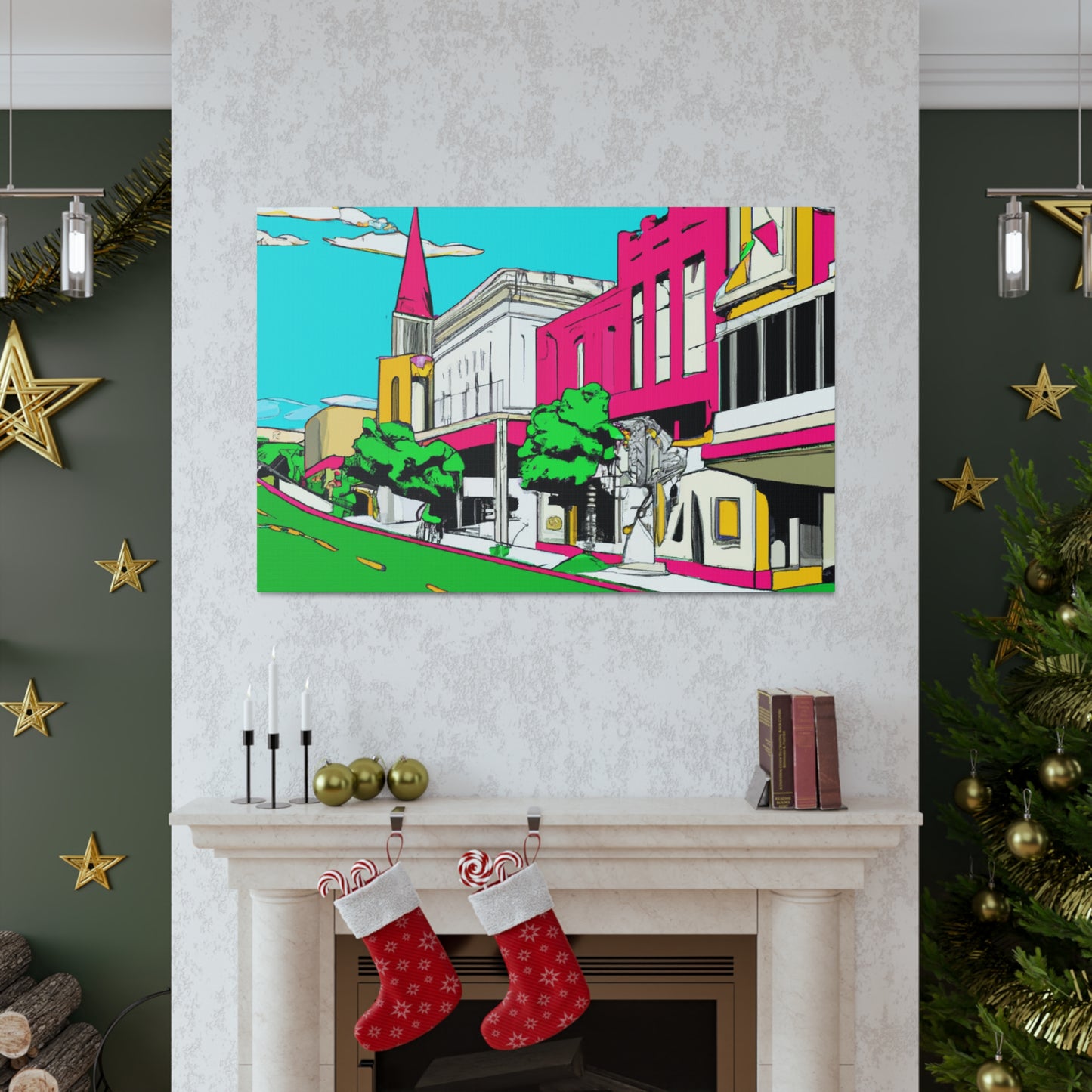 Moonlight Drive-In. - Pop Art Canvas