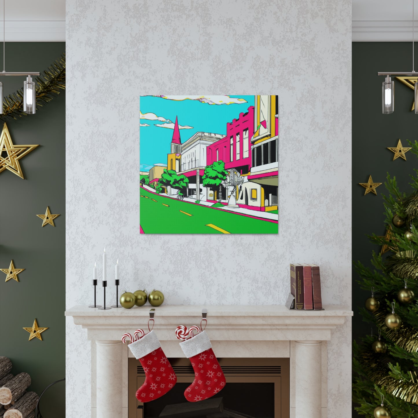 Moonlight Drive-In. - Pop Art Canvas
