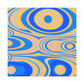 Aqua Flesh - Abstract - Canvas