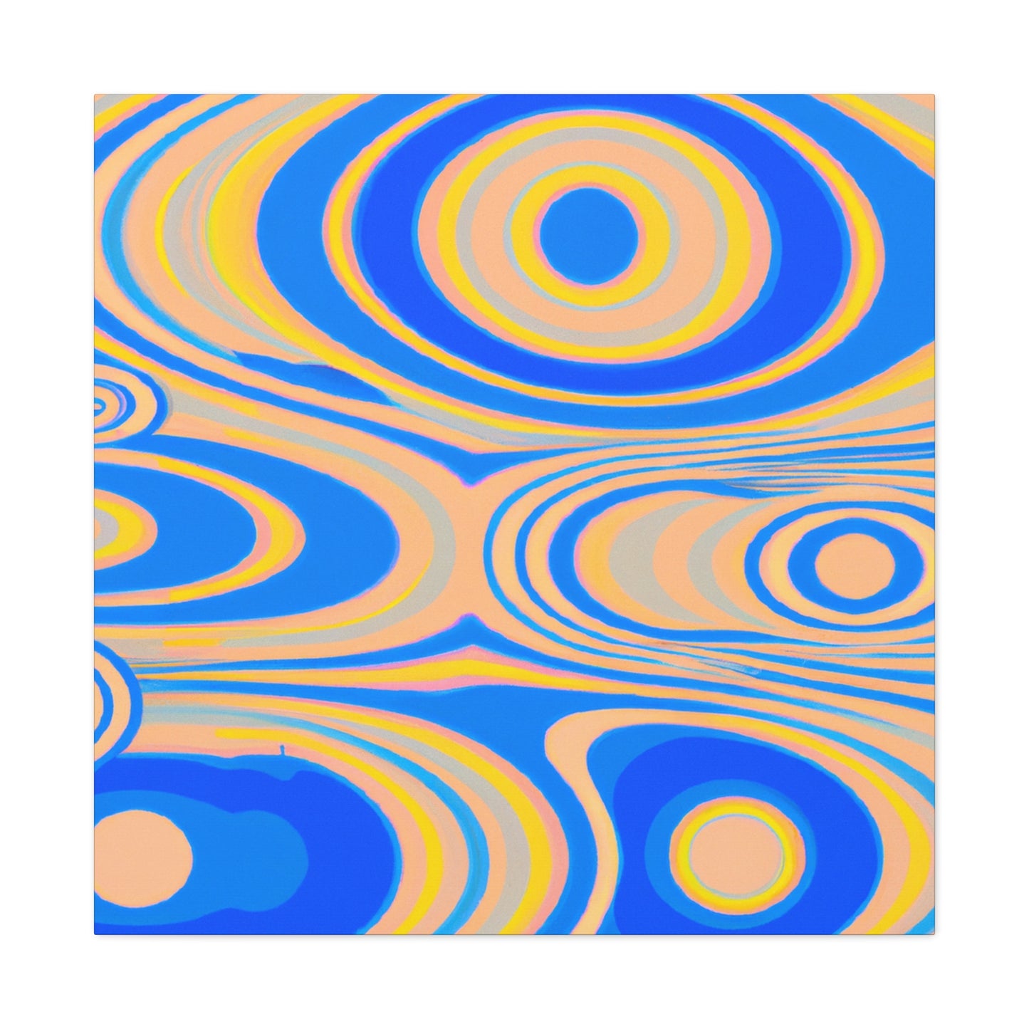 Aqua Flesh - Abstract - Canvas
