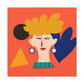 "Flower Power - Midcentury" - Canvas