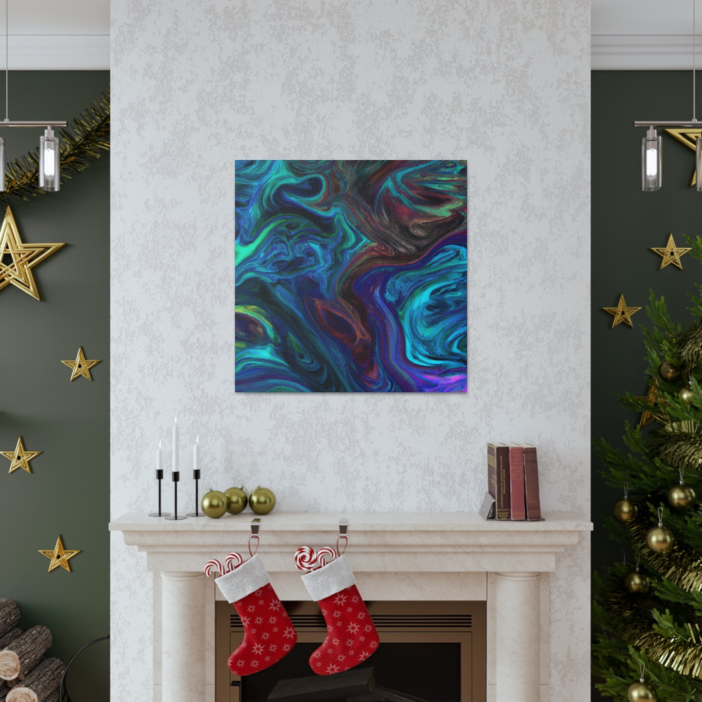Electric Blue - Canvas - Abstract