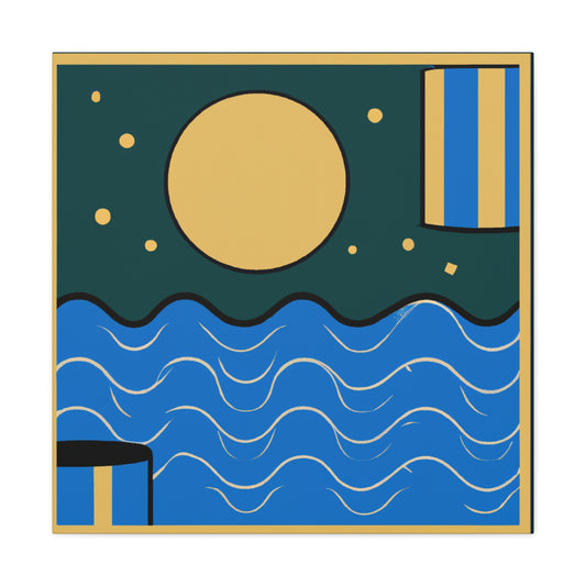 Agua - Midcentury Canvas