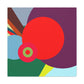 "Cheerful Vibes - Midcentury" - Canvas