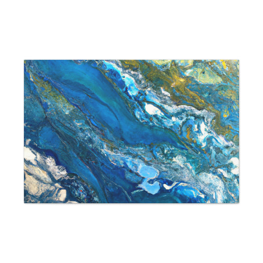Blue Pearl - Abstract Canvas