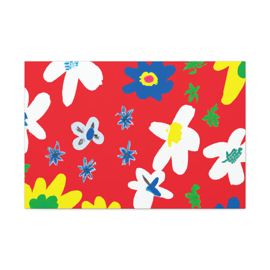 Midnight Stars- Floral - Canvas